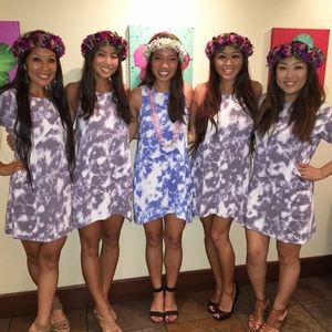 Fighting Eel Ava Sky Dress Zen Purple Cloud dye XS